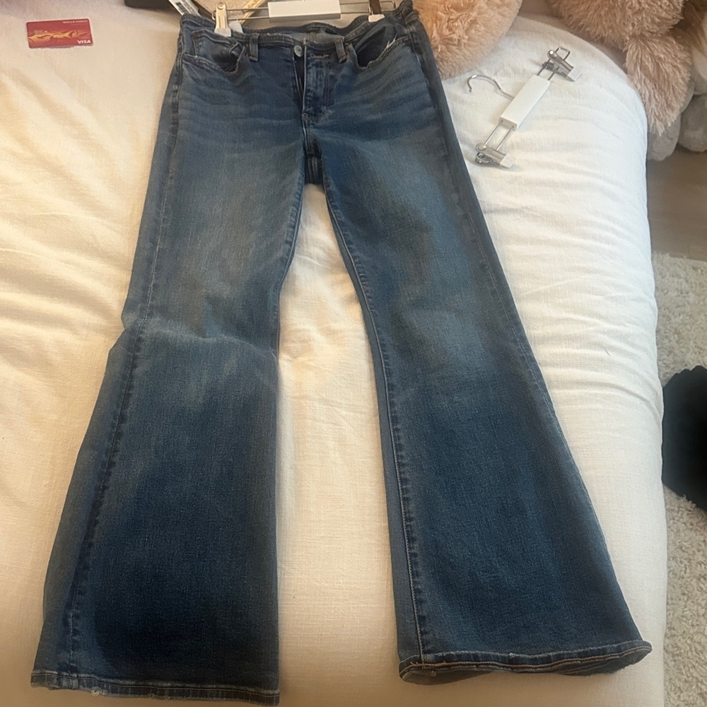 American Eagle Outfitters Dark Blue Flare Jeans
